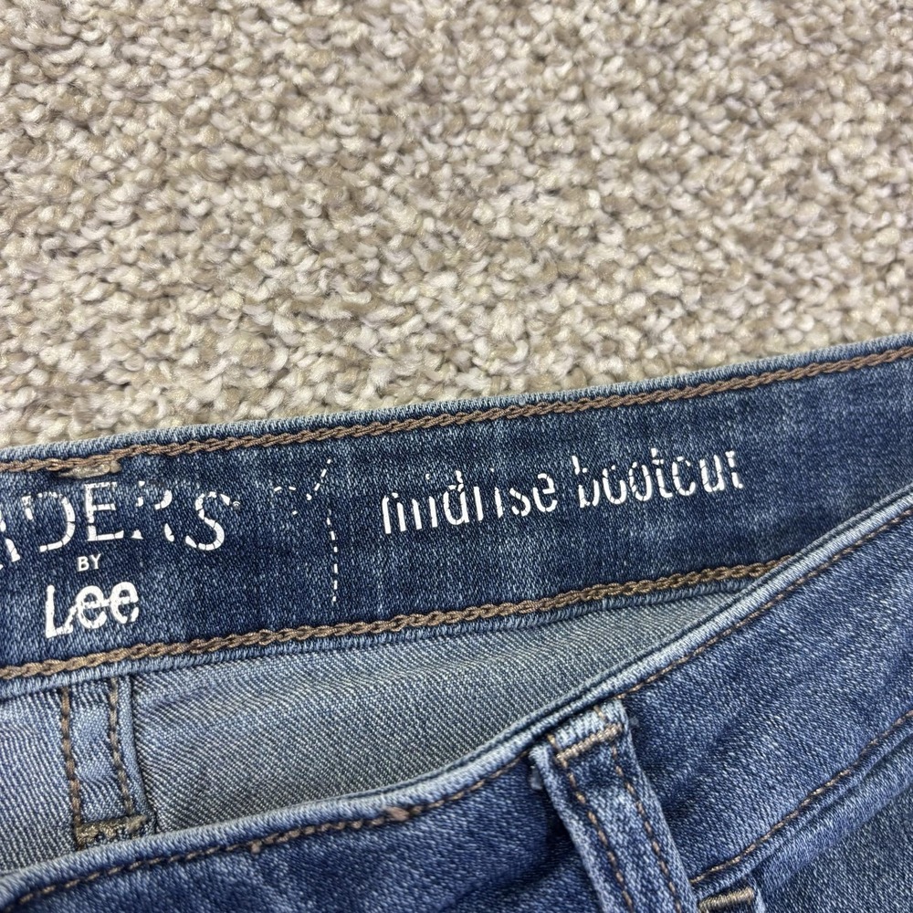 Riders By Lee Midrise Bootcut Jeans Womens 32 Blue Medium Wash Denim 5 Pocket - Picture 9 of 9